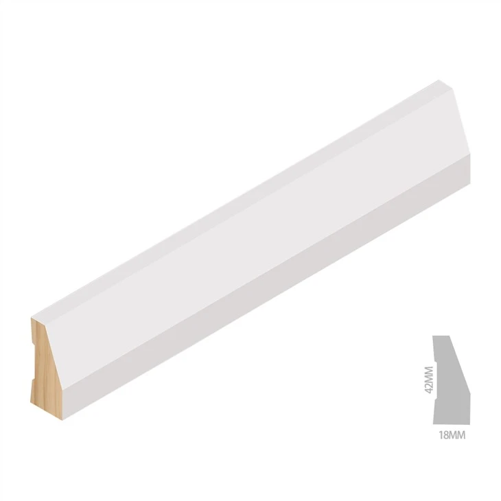 White Primed Finger Jointed Boards Window Reveal Moulding