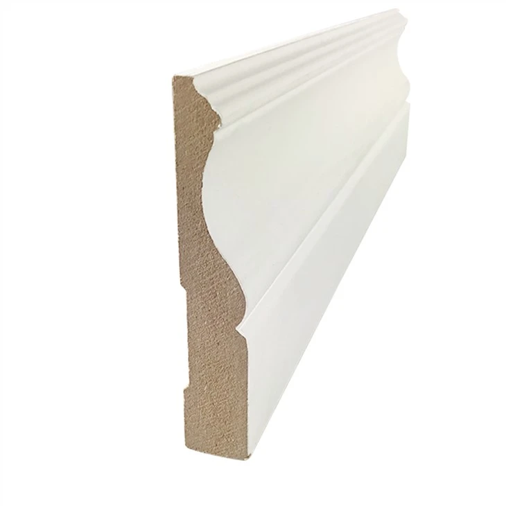 Gwyn Primed MDF Drws Casio Mowldio